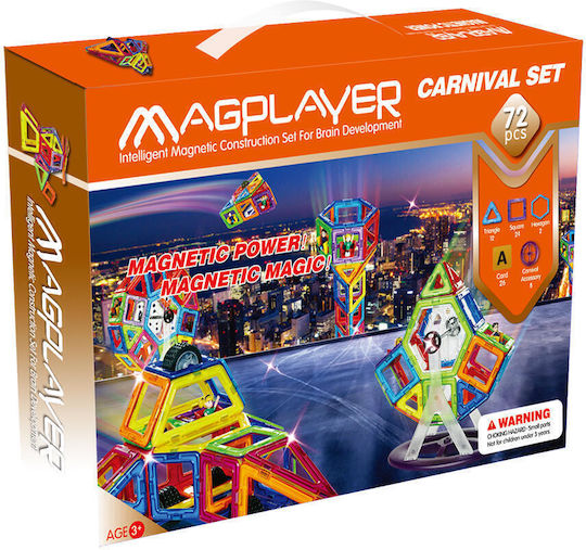 Magplayer Магнитна Конструктивна Игра за Деца 3+ години+ Години