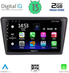 Digital IQ Car-Audiosystem für Skoda Schnell 2014> mit Klima (Bluetooth/USB/WiFi/GPS) mit Touchscreen 9"