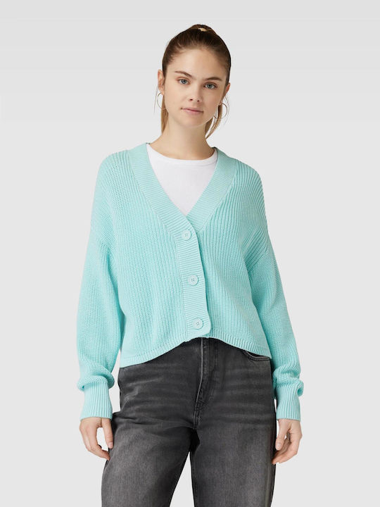 Tom Tailor Women's Knitted Cardigan Turquoise