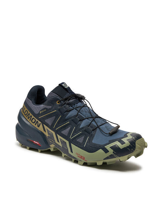 Speedcross 6 Gore-tex Ανδρικά Αθλητικά Παπούτσια Trail Running Αδιάβροχα με Μεμβράνη Gore-Tex Grisaille / Carbon / Tea