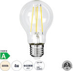 GloboStar LED Bulbs for Socket E27 and Shape A60 Natural White 840lm Dimmable 1pcs