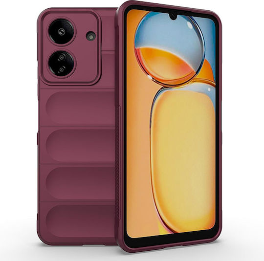 Orso Magic Shield Back Cover Σιλικόνης Μπορντό (Redmi 13C 4G / Poco C65 4G)