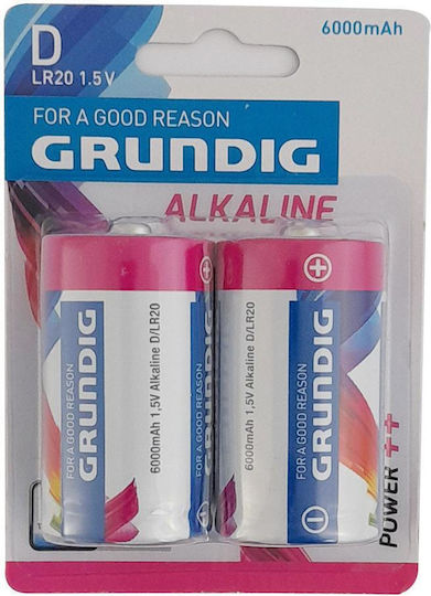 Grundig Baterii Alcaline D 1.5V 2buc