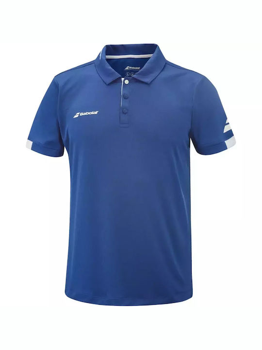 Babolat Bluza Bărbătească cu Mânecă Scurtă Polo Albastră