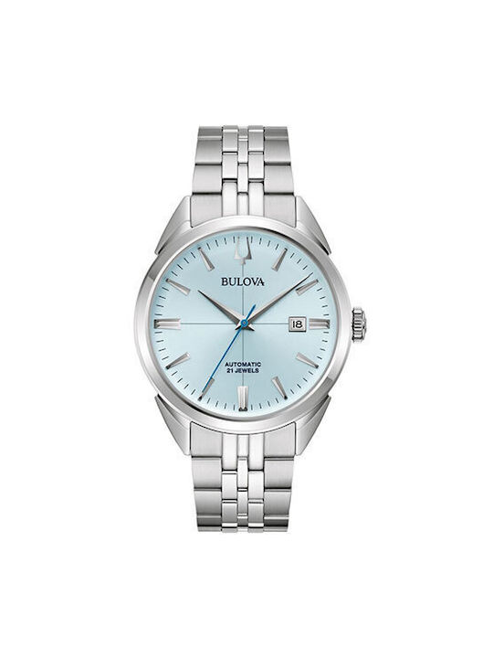 Bulova Sutton Uhr Automatisch mit Silber Metallarmband