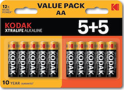 Kodak Xtralife Alkaline Batterien AA 1.5V 10Stück