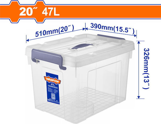 Wadfow Εργαλειοθήκη Χειρός Πλαστική Π51xB39xΥ32.6cm