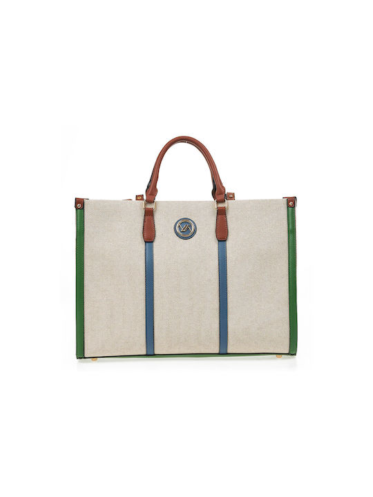 Verde Damen Tasche Tote Hand Natural