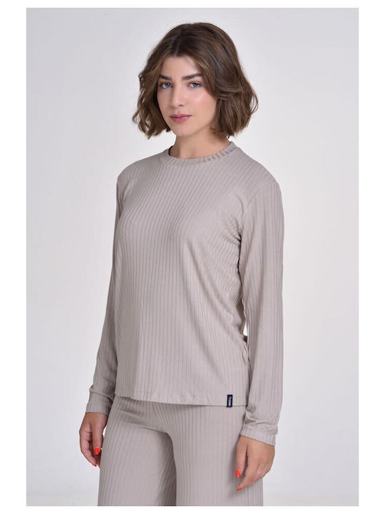 Target Women's Blouse Long Sleeve Gray