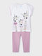 Kinder-Set mit Leggings Sommer 2Stück Purple
