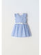 Evita Children's Dress Sleeveless Set with Accessories blue