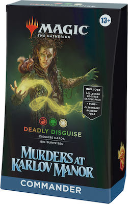 Wizards of the Coast Murders At Karlov Manor Commander Magic: Adunarea Deck Crime la Conacul Karlov Comandantul Deghizare Mortală