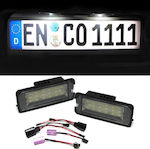 Carro License Plate Lights Led 12V for Volkswagen Golf / Polo / Scirocco / Passat / Beetle / Lupo / Beetle (New) / Eos / Passat CC 2pcs