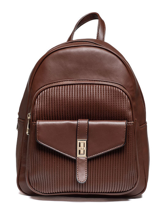 Voi & Noi Damen Tasche Rucksack Dark Coffee