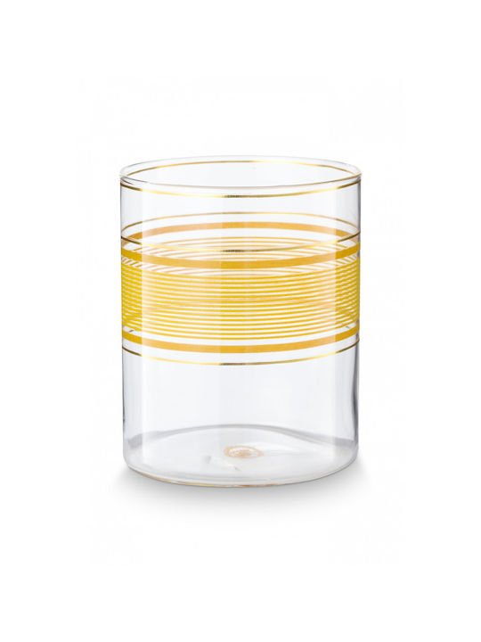 PiP Studio Ποτήρι Νερού από Γυαλί σε Κίτρινο Χρώμα 250ml