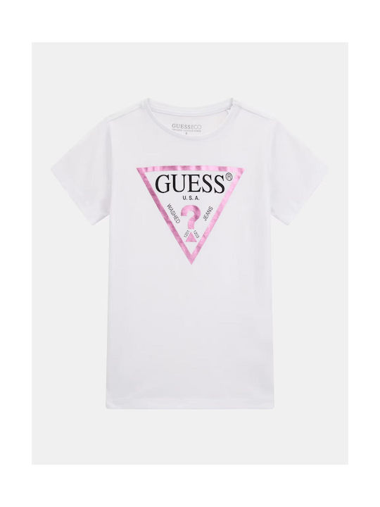 Guess Tricou pentru copii Alb