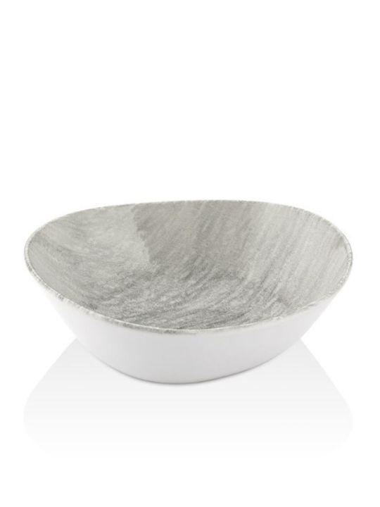 By Bone Porcelain Salad Bowl Gray 18x18cm