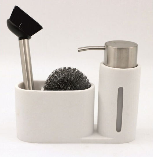 Inter Ceramic Dispenser Κουζίνας Κεραμικό Λευκό