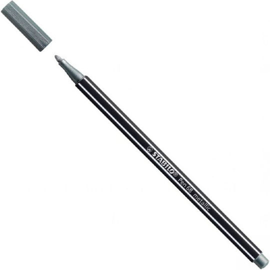 Stabilo 68 Ακρυλικός Μαρκαδόρος Ασημί 1.4mm (Διάφορα Χρώματα)