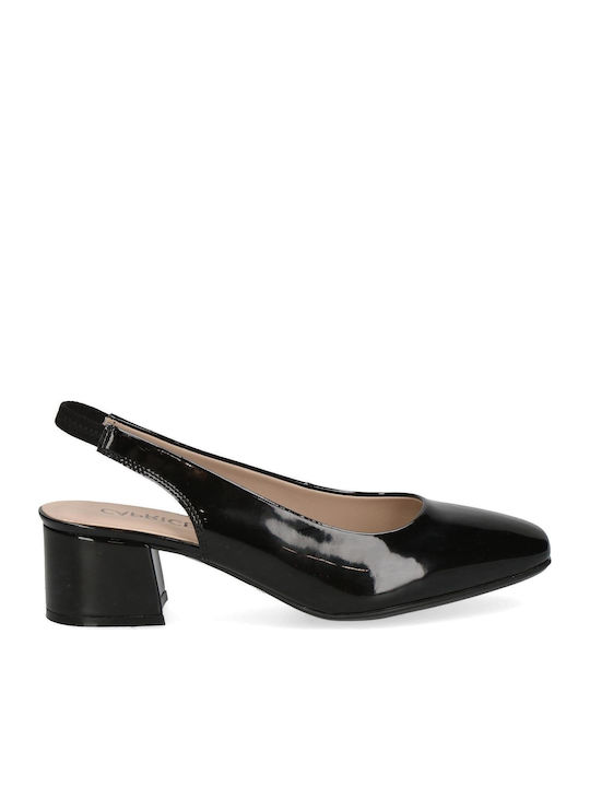 Caprice Patent Leather Black Heels