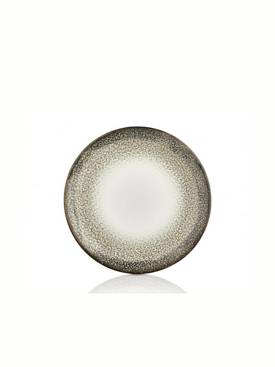 By Bone Plate Shallow made of Porcelain White with Diameter 27cm