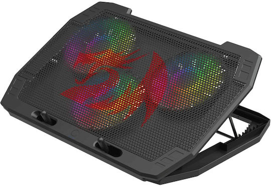 Redragon Ingrid GCP511 Βάση Στήριξης για Laptop έως 17" με 3 Ανεμιστήρες και Φωτισμό