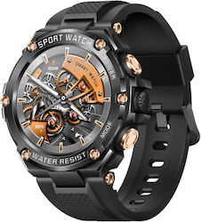 Microwear T88 Smartwatch με Παλμογράφο (Μαύρο)