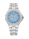 Edox Γυναικείο Ρολόι 38mm Μπαταρίας με Ασημί Μεταλλικό Μπρασελέ