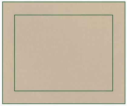 La Gallina Matta Platzdeckchen Stoff Beige 39x36cm 1Stück