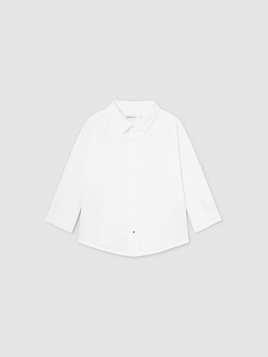 Mayoral Kids Linen Shirt White