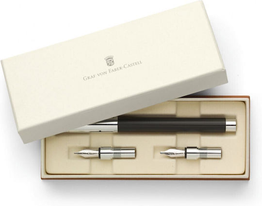 Set Calligraphy Pen Stub 1.1mm Black made of Steel