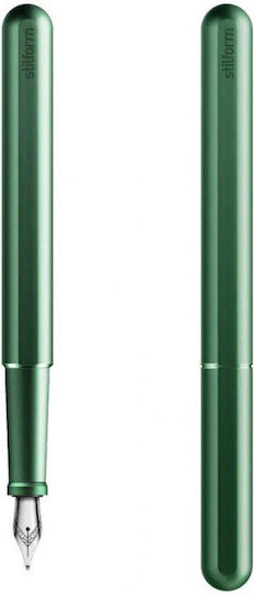 Stilform Writing Pen Fine Green made of Aluminum with Blue Ink