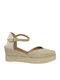 Platforme De Vară Pentru Femei Tip Espadrile Bej