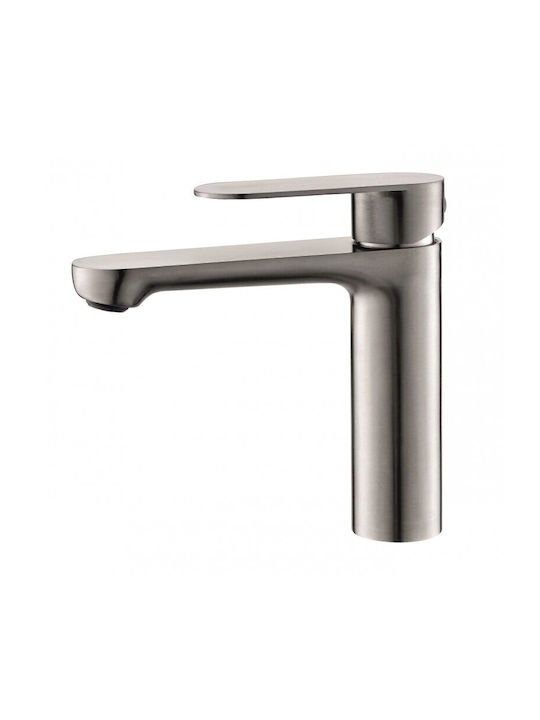 Inter Ceramic Αναμεικτική Μπαταρία Νιπτήρα Inox