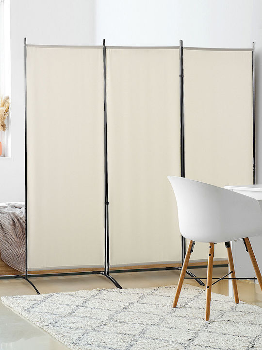 HomCom Διακοσμητικό Παραβάν Μεταλλικό 253x182cm