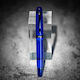 Opus 88 Jazz Transparent Blue Writing Pen Broad Blue made of Steel with Blue Ink