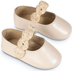 Babywalker Ecru Baptism Leather Pumps