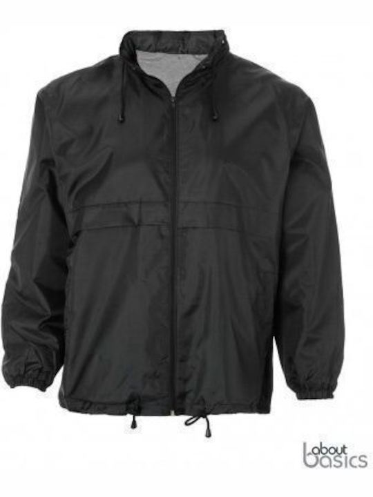 Winter Jacket Windproof Black