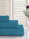 Casa Colori 3-tlg. Set Badetücher Petrol Gewicht 550gr/m²