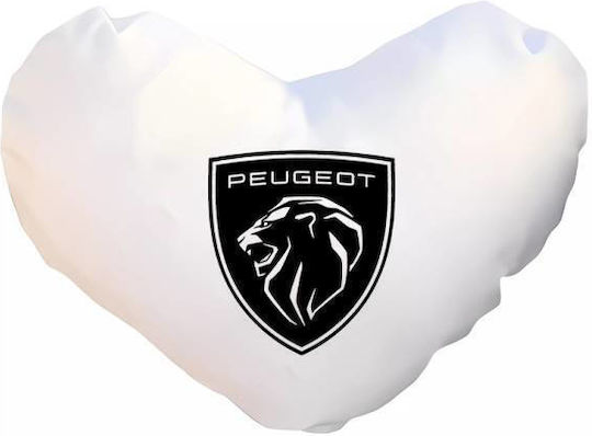 Takeposition Pernă I Love Peugeot Albă 40x40 cm