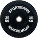 Sportmann Δίσκος Λαστιχένιος 1 x 25kg Φ51mm