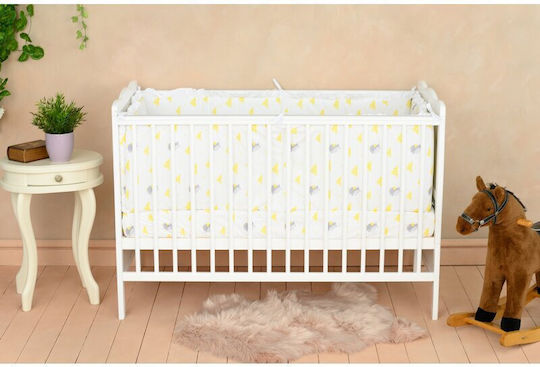 Qmini Baby-Bettlaken Für Krippe Baumwolle Alb 120x60cm