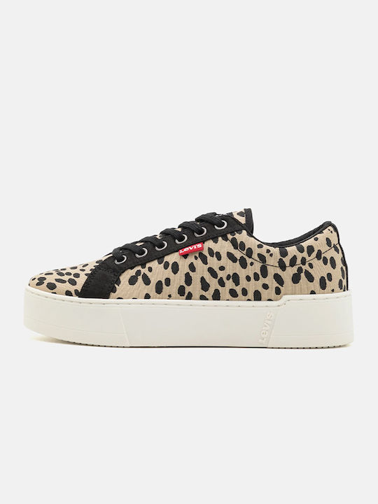 Levi's Femei Flatforms Sneakers NEGRU