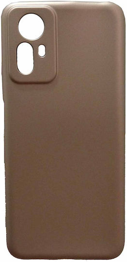 SiiPro Soft Umschlag Rückseite Metallisch 2mm Rose Gold (Redmi Note 12S)