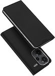 Dux Ducis Buchen Sie Synthetisch / Synthetisches Leder / Silikon Schwarz (Redmi Note 13 Pro+)