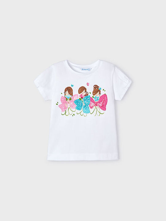 Mayoral Kids Blouse Short Sleeve white-knuckle