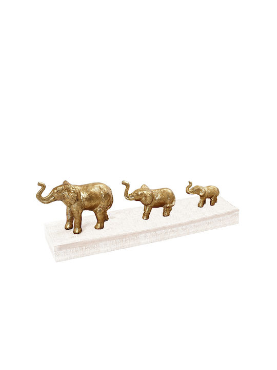 Espiel Σετ Διακοσμητικοί Ελέφαντες Πολυρητίνης 13x36x9cm 6τμχ