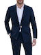 Men's Suit Jacket Slim Fit Blue