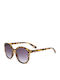 Vans RISE AND SHINE Women's Sunglasses with Brown Tartaruga Plastic Frame and Gray Gradient Lens VN000HEE161