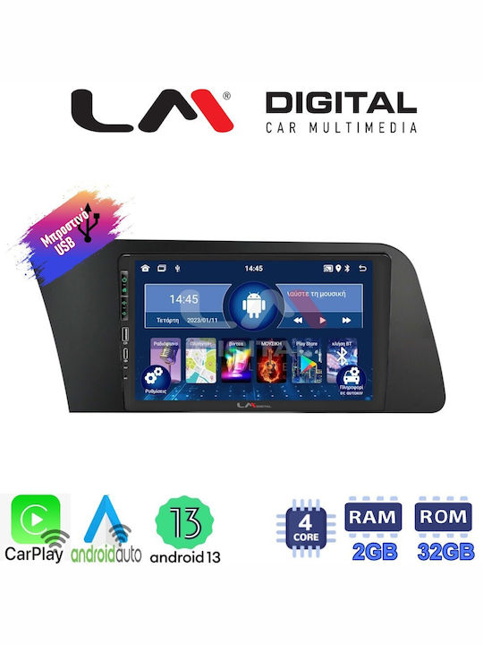 LM Digital Auto-Audiosystem für Hyundai Elantra 2021 Bluetooth USB Eingebautes Wi-Fi GPS Apple CarPlay Android Auto